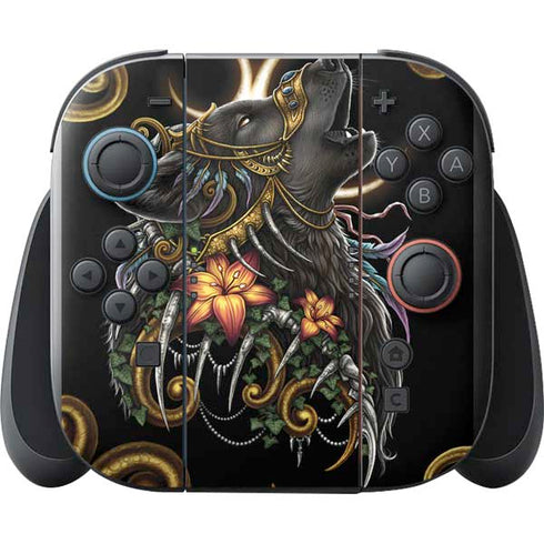 Wolf Howling by Sarah Richter Nintendo Switch 2 (2025) with Joy-Con Skin